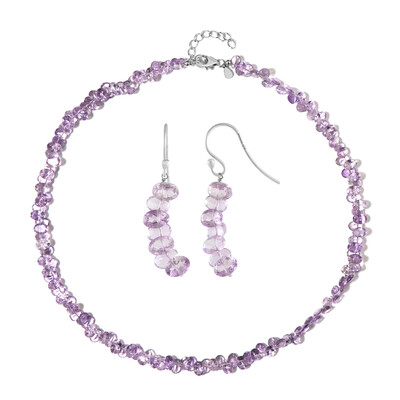 Set en plata con Amatista Rosa de Francia