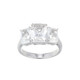 Anillo en plata con Topacio blanco
