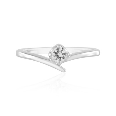 Anillo en plata con Zafiro blanco