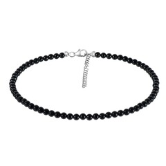 Collar en plata con Turmalina negra