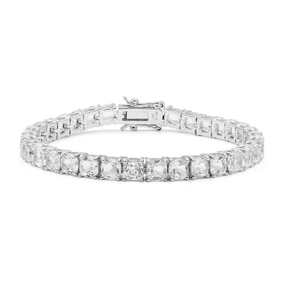 Brazalete en plata con Topacio blanco