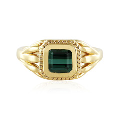 Anillo en plata con Turmalina verde Benedito(Adela Silber)