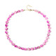 Collar en plata con Cuarzo flor de cerezo
