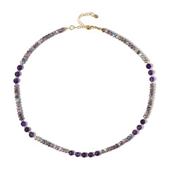 Collar en plata con Zafiro místico (Riya)
