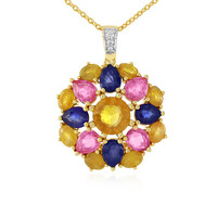Collar en plata con Zafiro amarillo de Madagascar