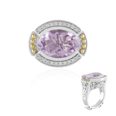 Anillo en plata con Amatista Rosa de Francia (Dallas Prince Designs)