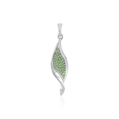 Colgante en plata con Tsavorita de Tanzania