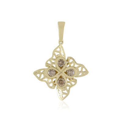 Colgante en oro con Diamante champán I2 (Ornaments by de Melo)