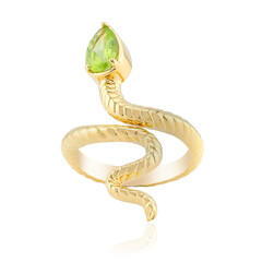Anillo en plata con Peridoto de Birmania