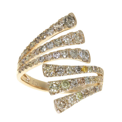 Anillo en oro con Diamante fancy SI2 (CIRARI)