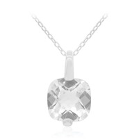 Collar en plata con Topacio blanco