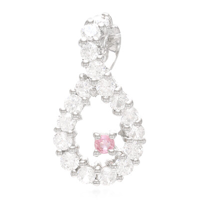 Colgante en plata con Zafiro Padparadscha