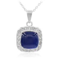 Collar en plata con Calcedonia azul