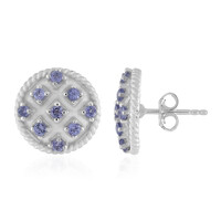 Pendientes en plata con Tanzanita