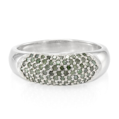 Anillo en plata con Diamante fantasía