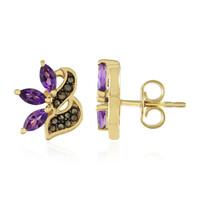 Pendientes en plata con Amatista