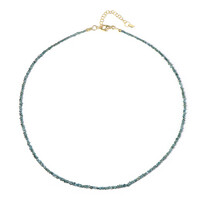 Collar en plata con Diamante azul