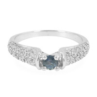 Anillo en plata con Zafiro de Tanzania