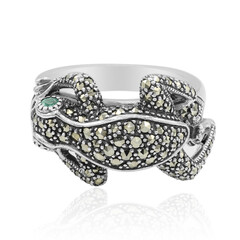 Anillo en plata con Esmeralda