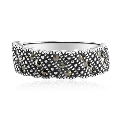Anillo en plata con Marcasita