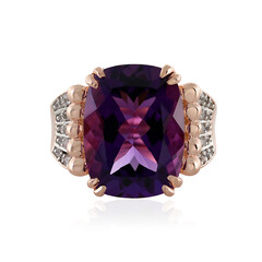 Anillo en plata con Amatista de Marruecos