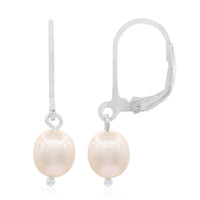 Pendientes en plata con Perla Freshwater (TPC)