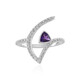 Anillo en plata con Amatista de Siberia (de Melo)