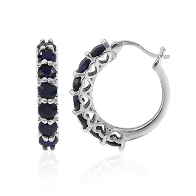 Pendientes en plata con Espinela azul royal