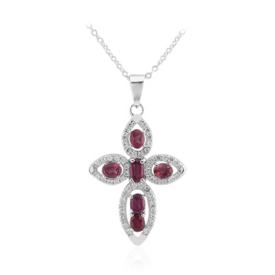 Collar en plata con Granate de Malaya