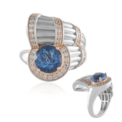 Anillo en plata con Fluorita de color cambiante (Dallas Prince Designs)