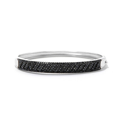 Brazalete en plata con Espinela negra