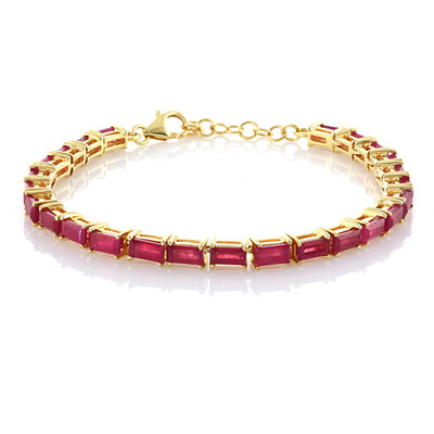 Brazalete en plata con Rubí de Madagascar