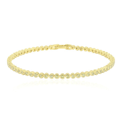 Brazalete en oro con Diamante amarillo canario (Annette)