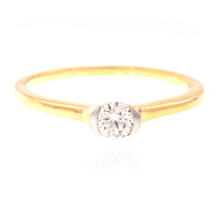 Anillo en oro con Diamante limpio a lupa D (LUCENT DIAMONDS)
