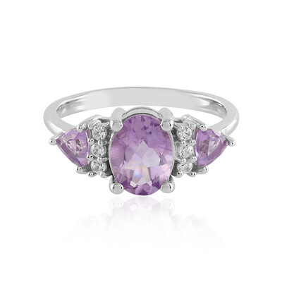 Anillo en plata con Amatista