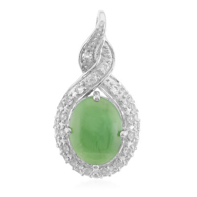 Colgante en plata con Crisoprasa imperial