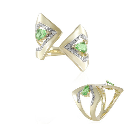 Anillo en oro con Tsavorita (de Melo)