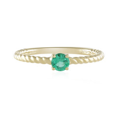 Anillo en oro con Esmeralda de Rusia