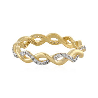 Anillo en plata con Topacio blanco