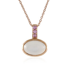 Collar en plata con Piedra de Luna blanca (KM by Juwelo)