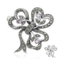 Broche en plata con Amatista