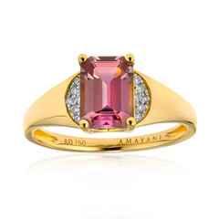 Anillo en oro con Diáspora rosa (AMAYANI)