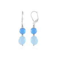 Pendientes en plata con Aguamarina