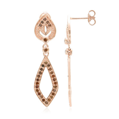 Pendientes en plata con Diamante fantasía