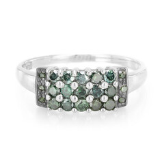 Anillo en plata con Diamante fantasía