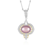 Collar en plata con Perla rosa Mabe (Dallas Prince Designs)