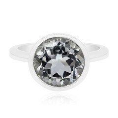 Anillo en plata con Topacio blanco