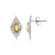Pendientes en plata con Berilo amarillo