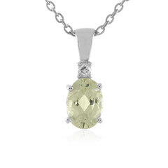 Collar en plata con Cuncita amarillo canario