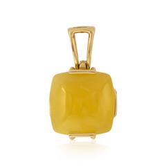Colgante en oro con Ámbar báltico